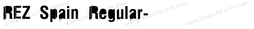 REZ Spain Regular字体转换